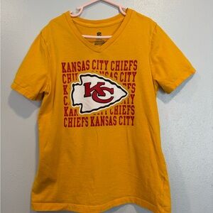 NFL Kansas City Chiefs Yellow Red Short Sleeve Tee